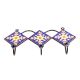 Navy Blue Yellow Flower Tiles Hook